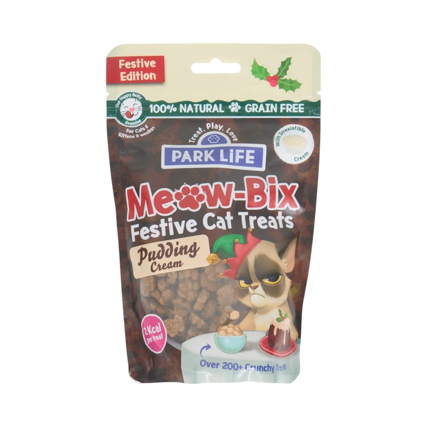Meow-Bix Festive Cat Treats - Pudding Cream Flavour