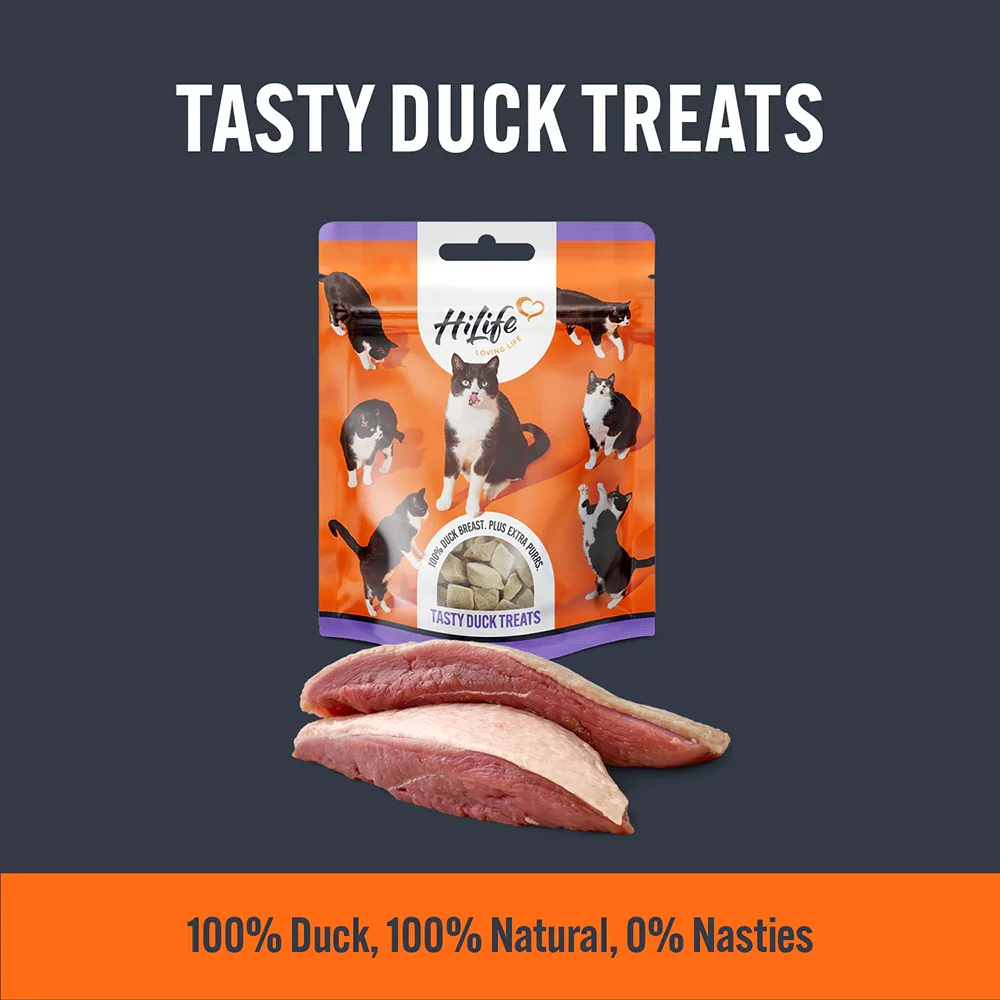 Hi-Life Duck Breast Cat Treats Ingredients.webp