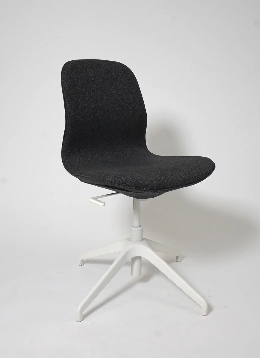 Charcoal Swivel Desk Chair, $75, H37" x W22" x D22", 1 Total