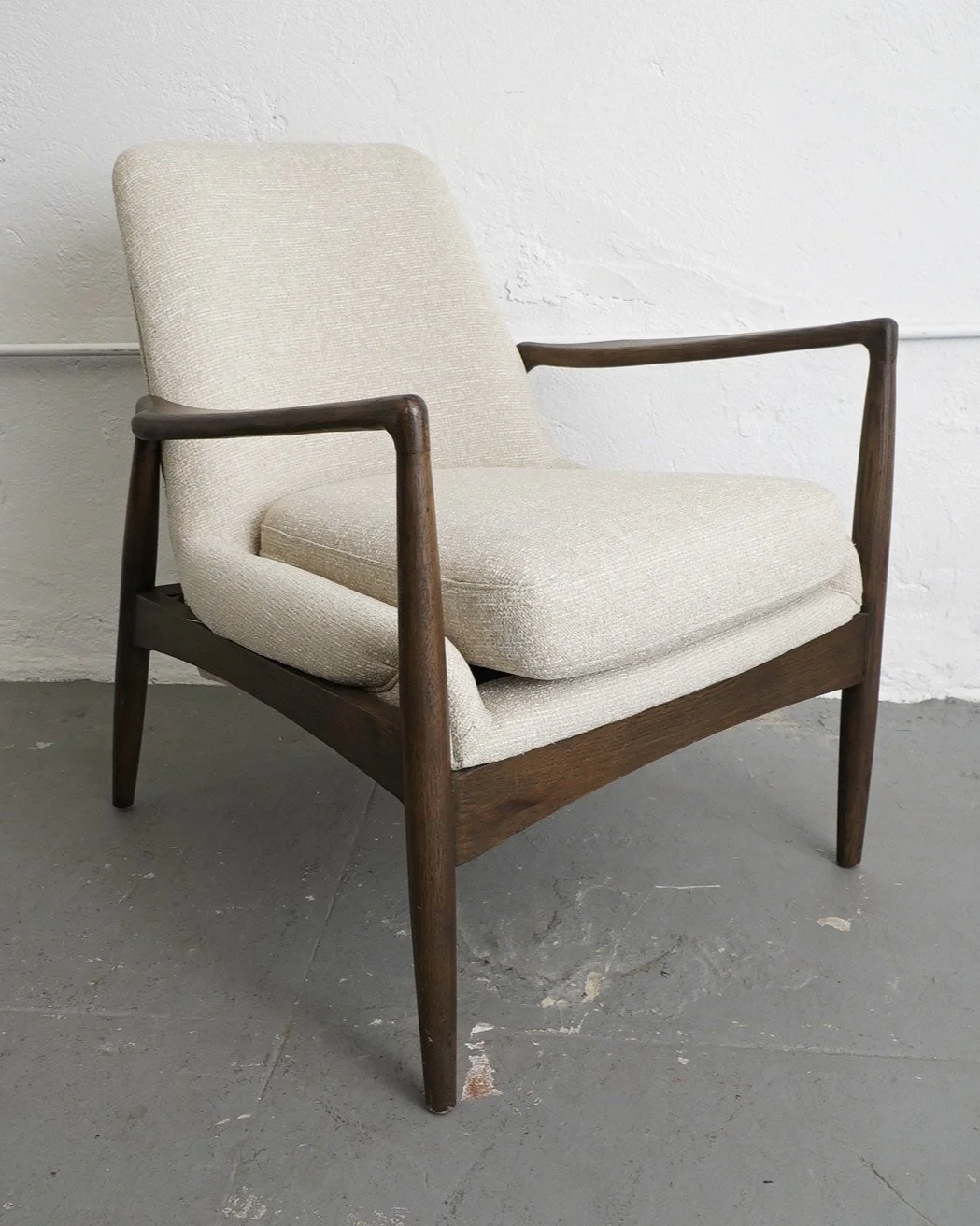 MCM Beige Lounge Chair, $195, H32" x W27" x D27"