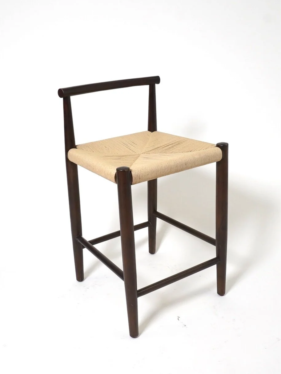 Woven Seat Counter Stool, $75, H32" x W19" x D18", 1 Total