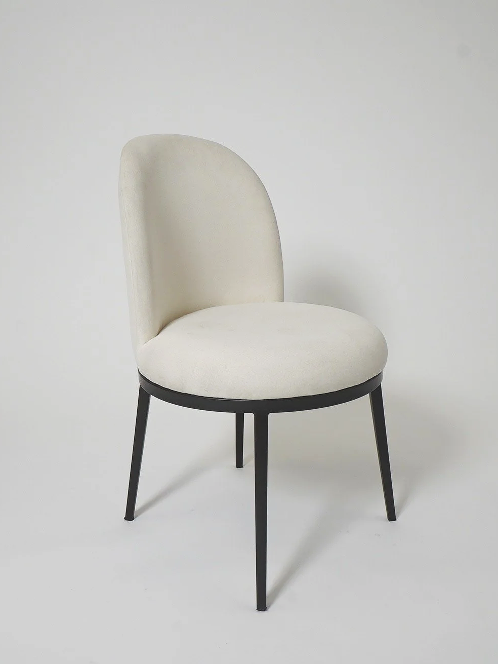 Cream & Black Dining Chair, $75, H33" x W20" x D20", 6 Total