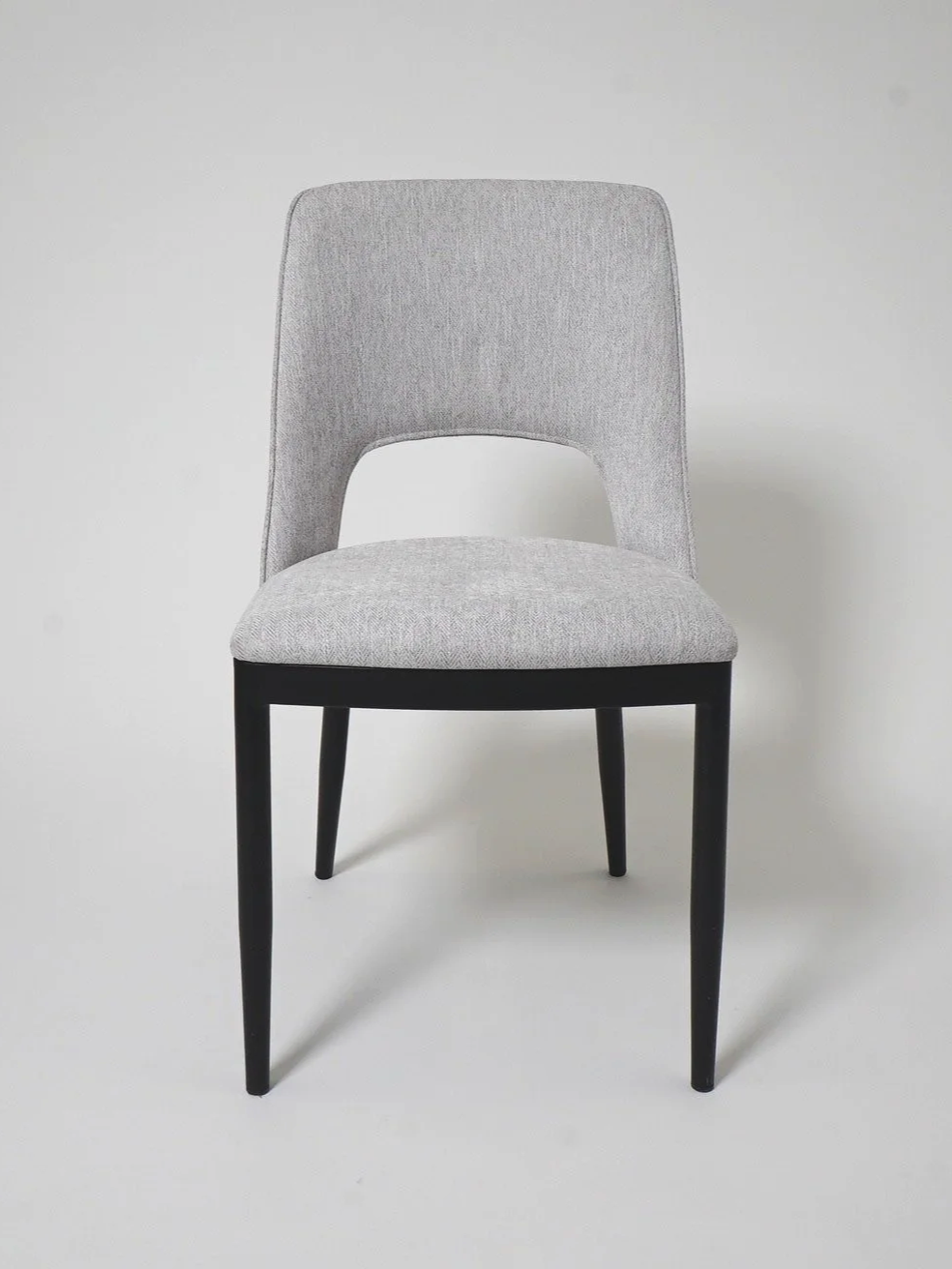 Grey & Black Dining Chair, $55, H34" x W19" x D19", 5 Total