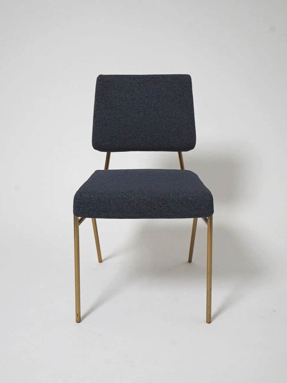 Navy & Gold Upholstered Chair, $40, H32" x W18" x D19", 1 Total