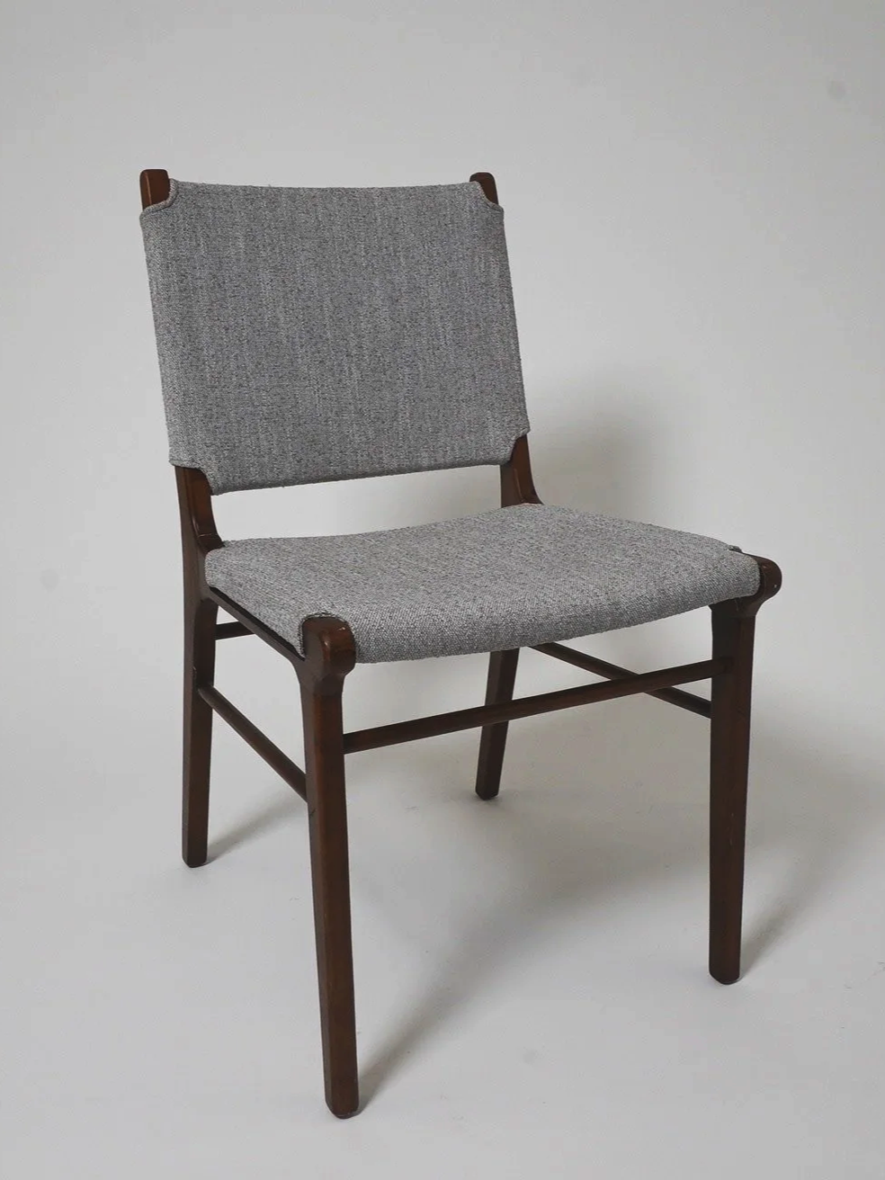 Grey Sling Chair, $75, H35" x W19" x D22", 1 Total