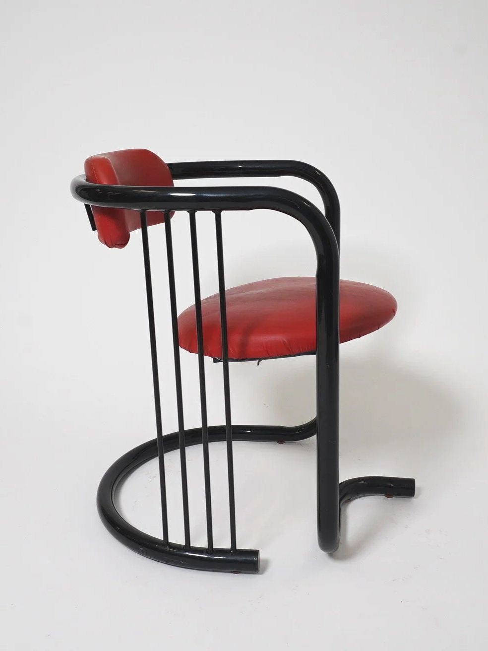Red & Black Postmodern Chair, $100, H29" x W22" x D24", 1 Total