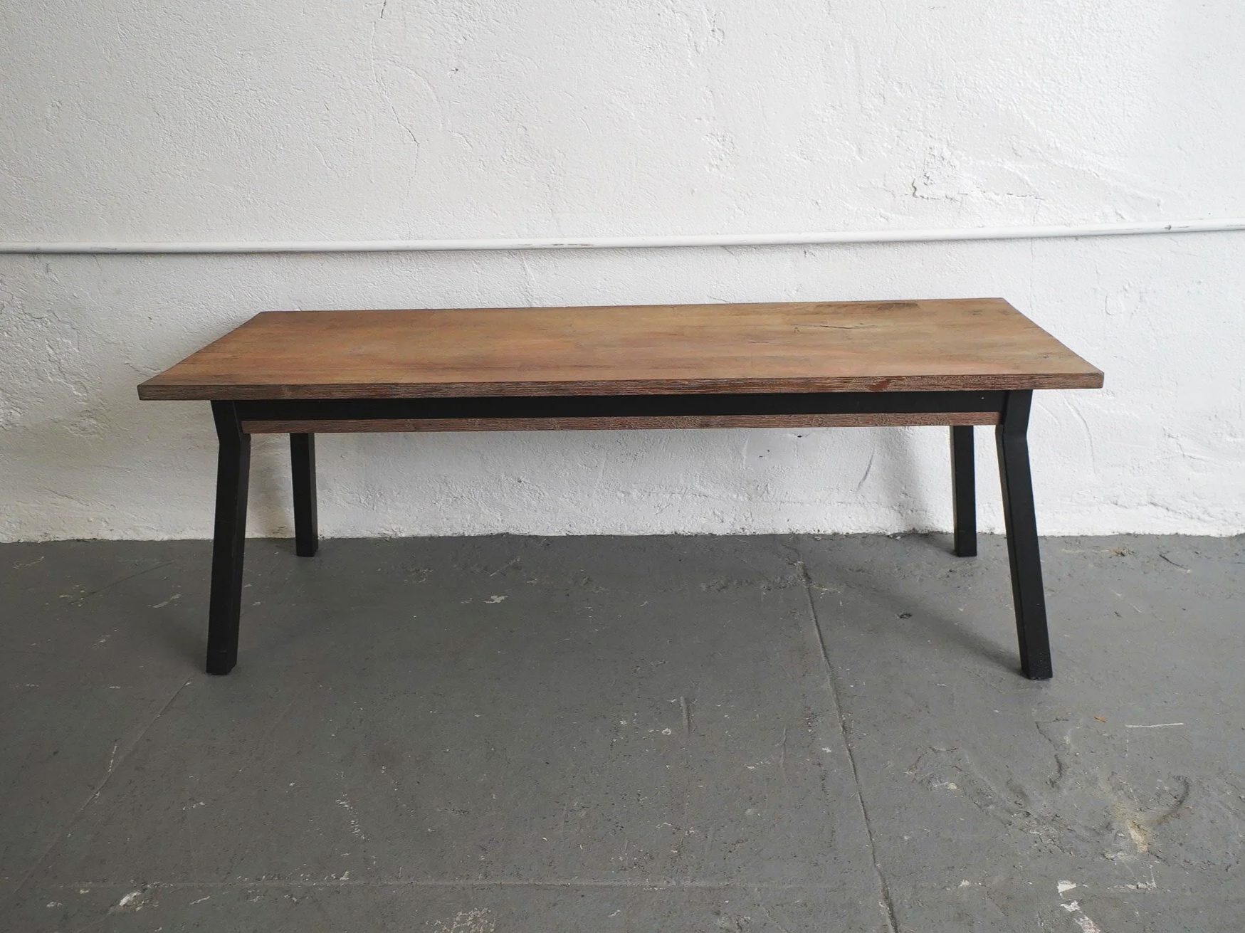 Industrial Wood Dining Bench, $65, H18" x W48" x D16", 1 Total