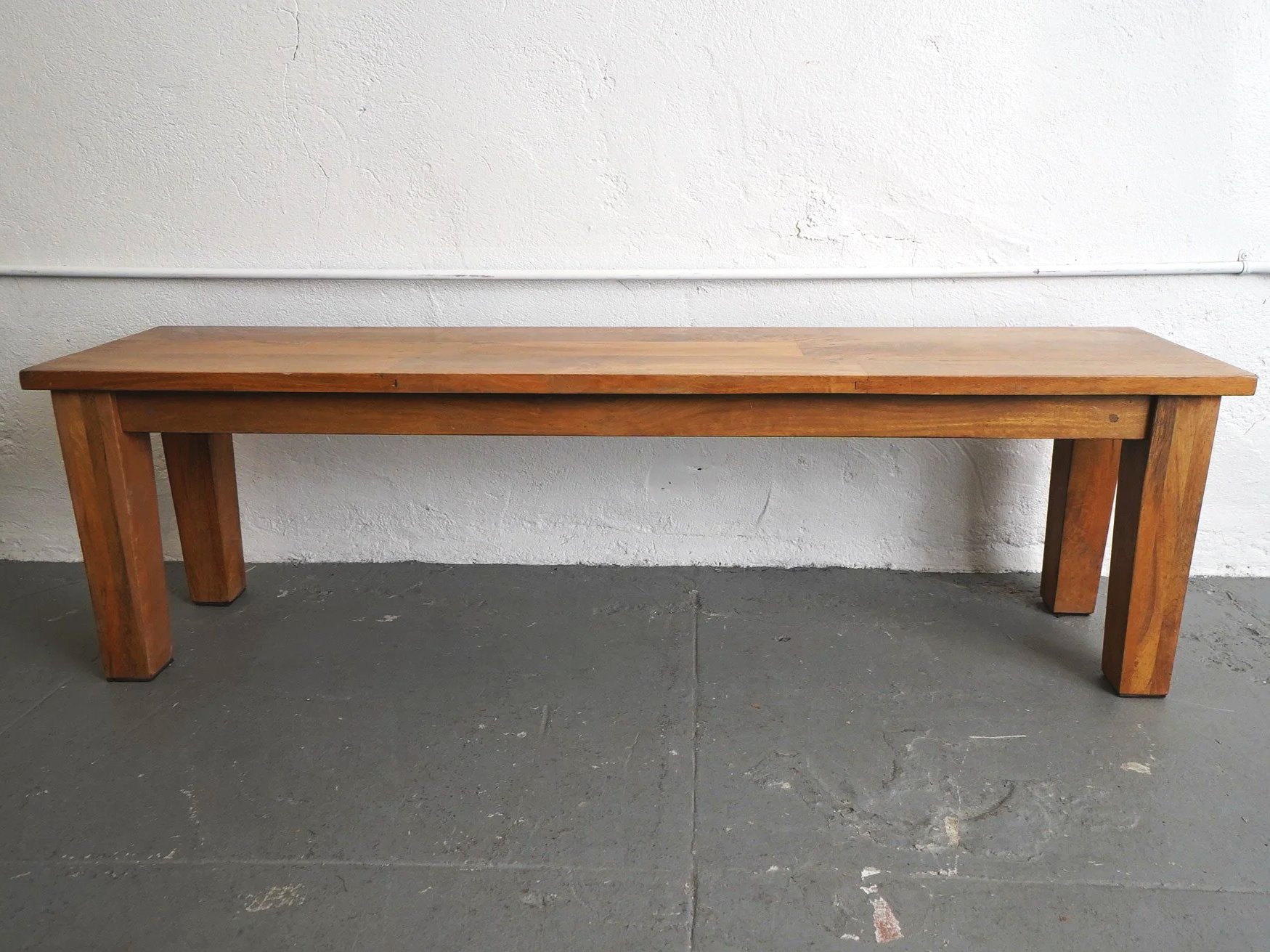 Square-Leg Wood Dining Bench, $150, H19" x W62" x D14", 1 Total