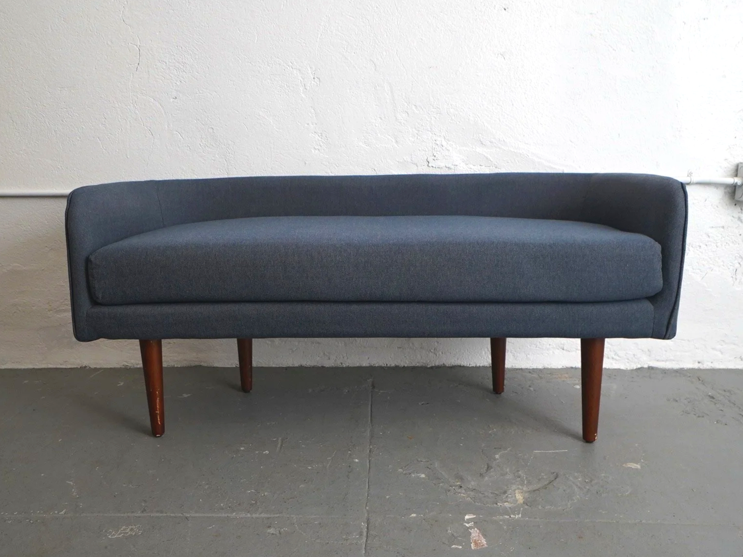 Slate Blue Low Back Bench, $135, H24" x W51" x D19", 1 Total
