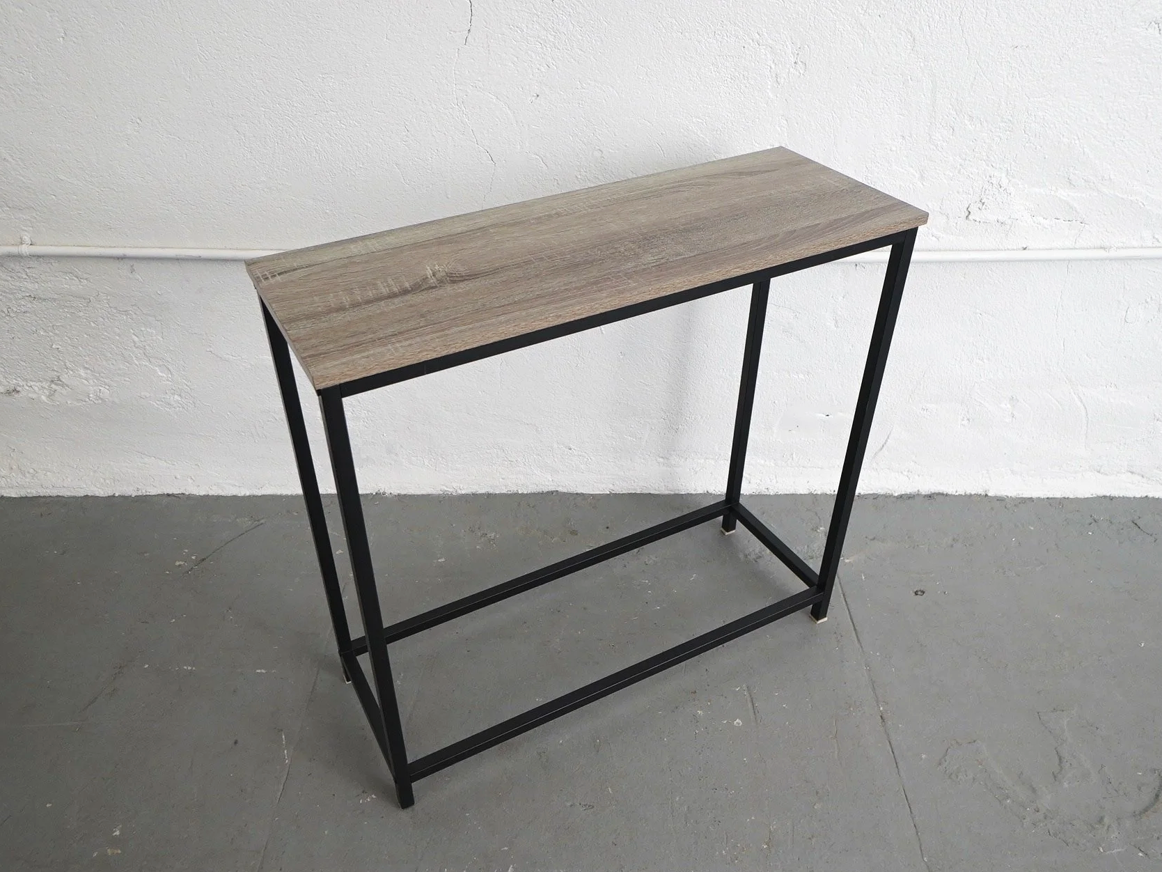 Grey Wood Console Table, $35, H30.5" x W31.5" x D12", 1 Total