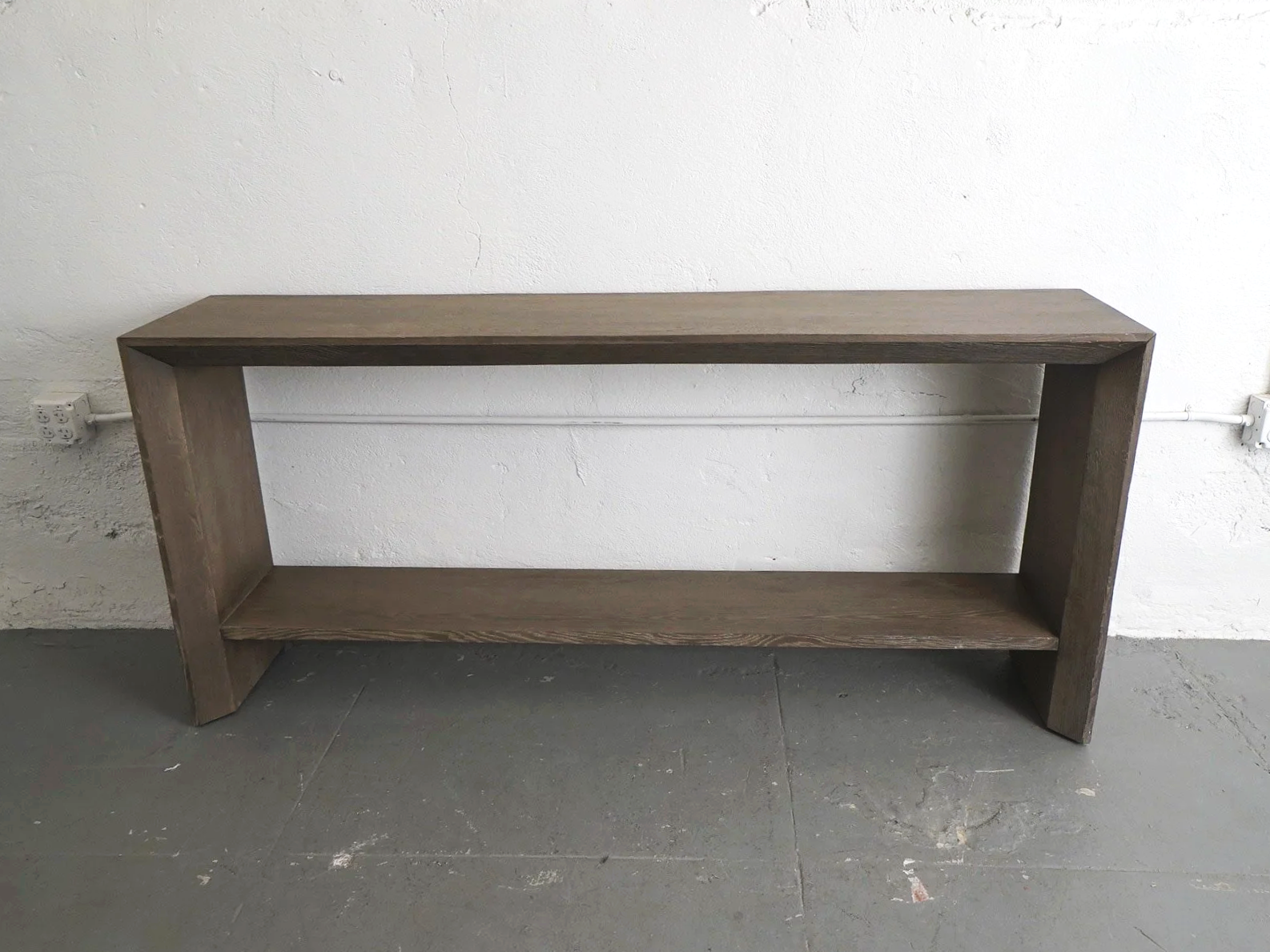 Rustic Wood Console Table, $80, H33" x W72" x D16", 1 Total