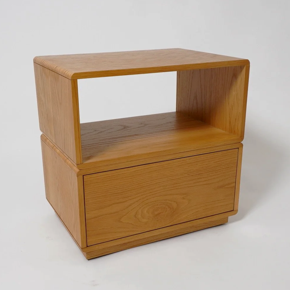 Danish Modern Wood Nightstand, $55, H21" x W22" x D15", 2 Total