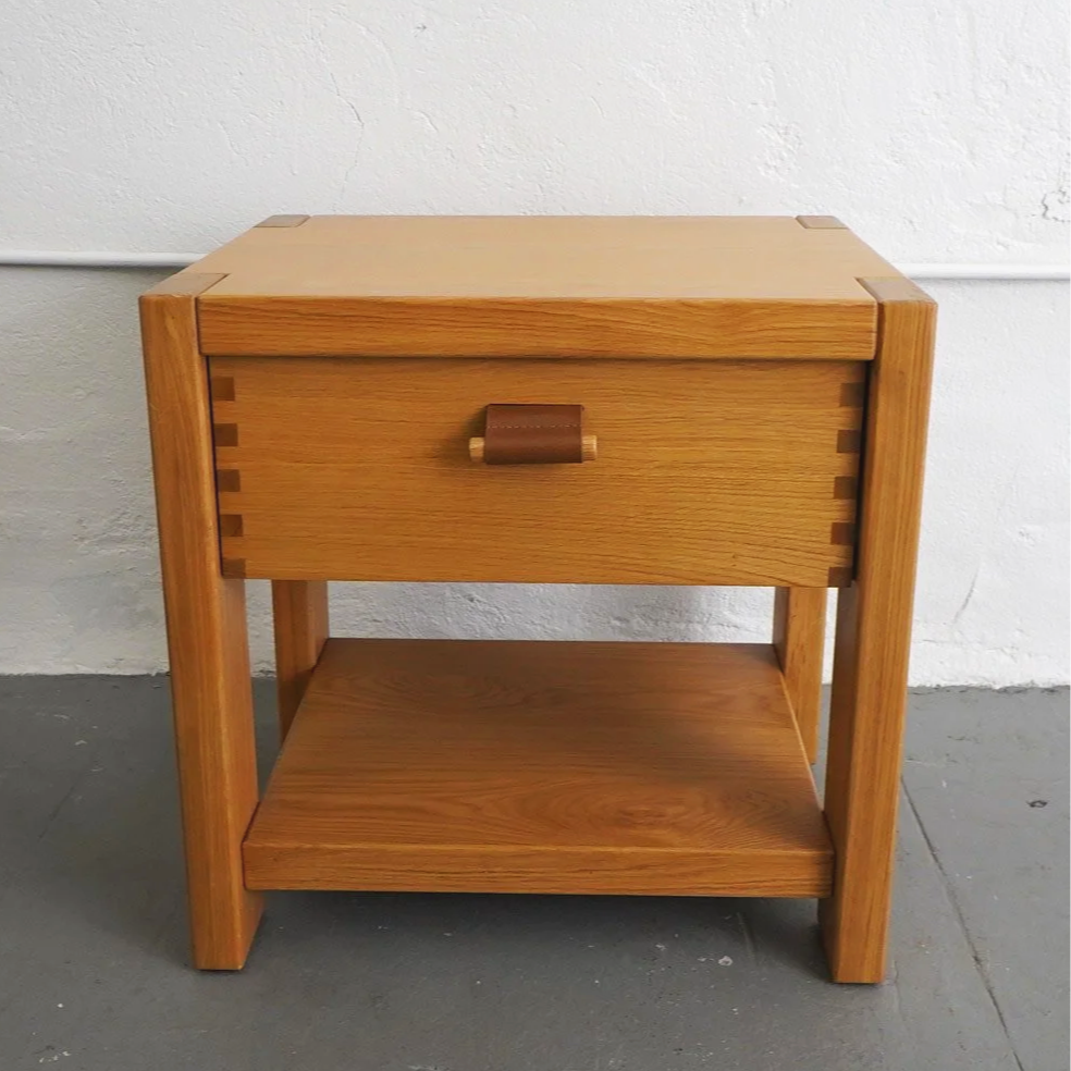 BREMOND OAK NIGHTSTAND, $90, H24" X W24" X D20", 2 TOTAL