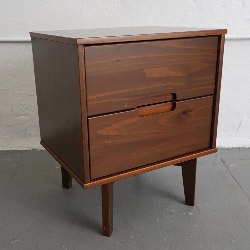 MCM Walnut Nightstand, $75, H24" x W20" x D16", 2 Total