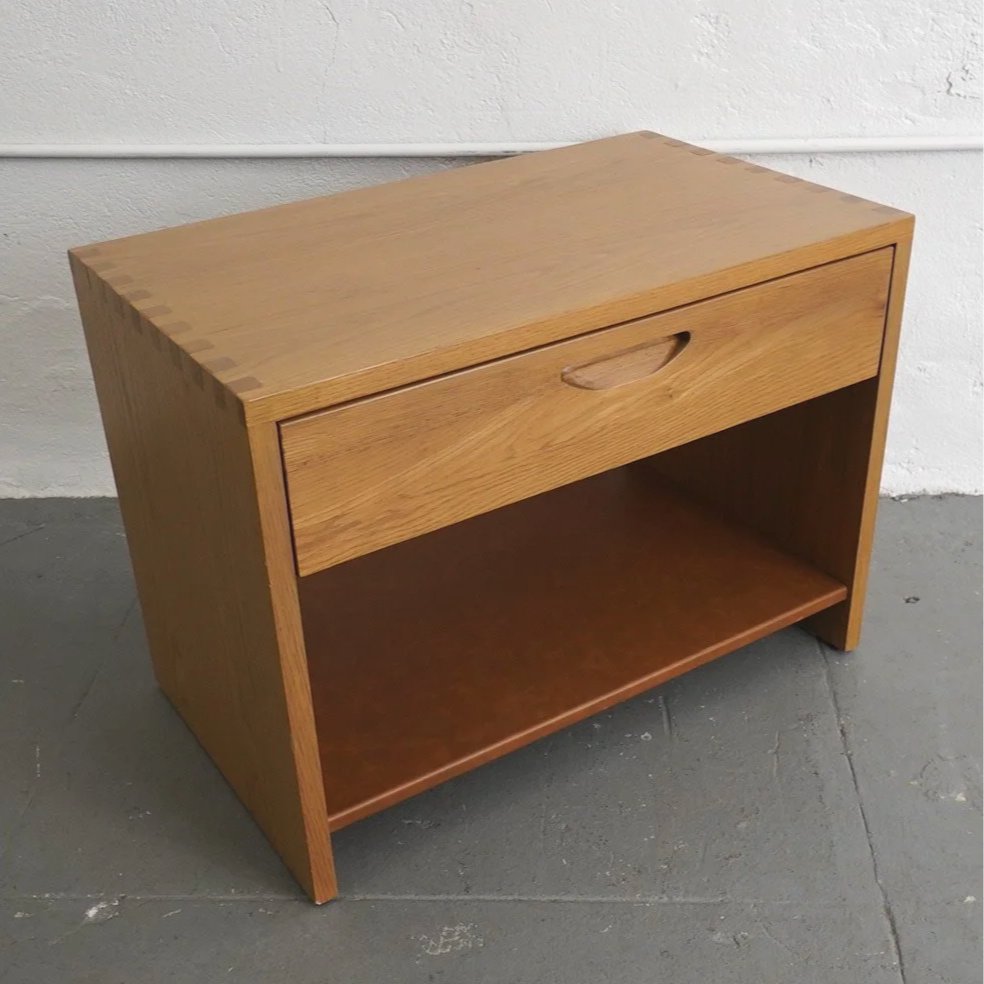 Ranch Oak Nightstand w/ Drawer, $95, H22" x W30" x D18", 2 Total