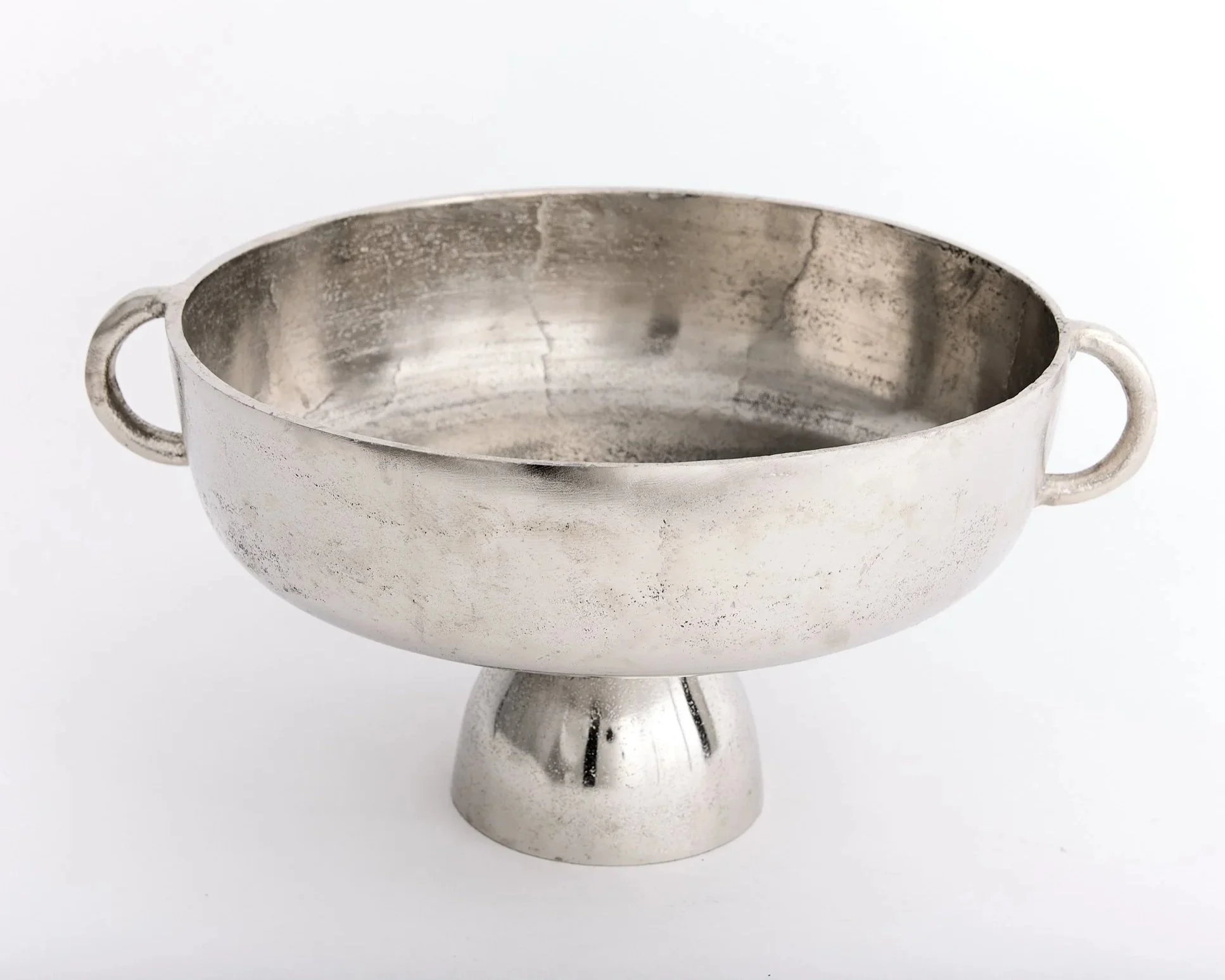 SILVER FOOTED SERVING BOWL, 12.5" X 15.5" X 8", $35 EACH, 6 total