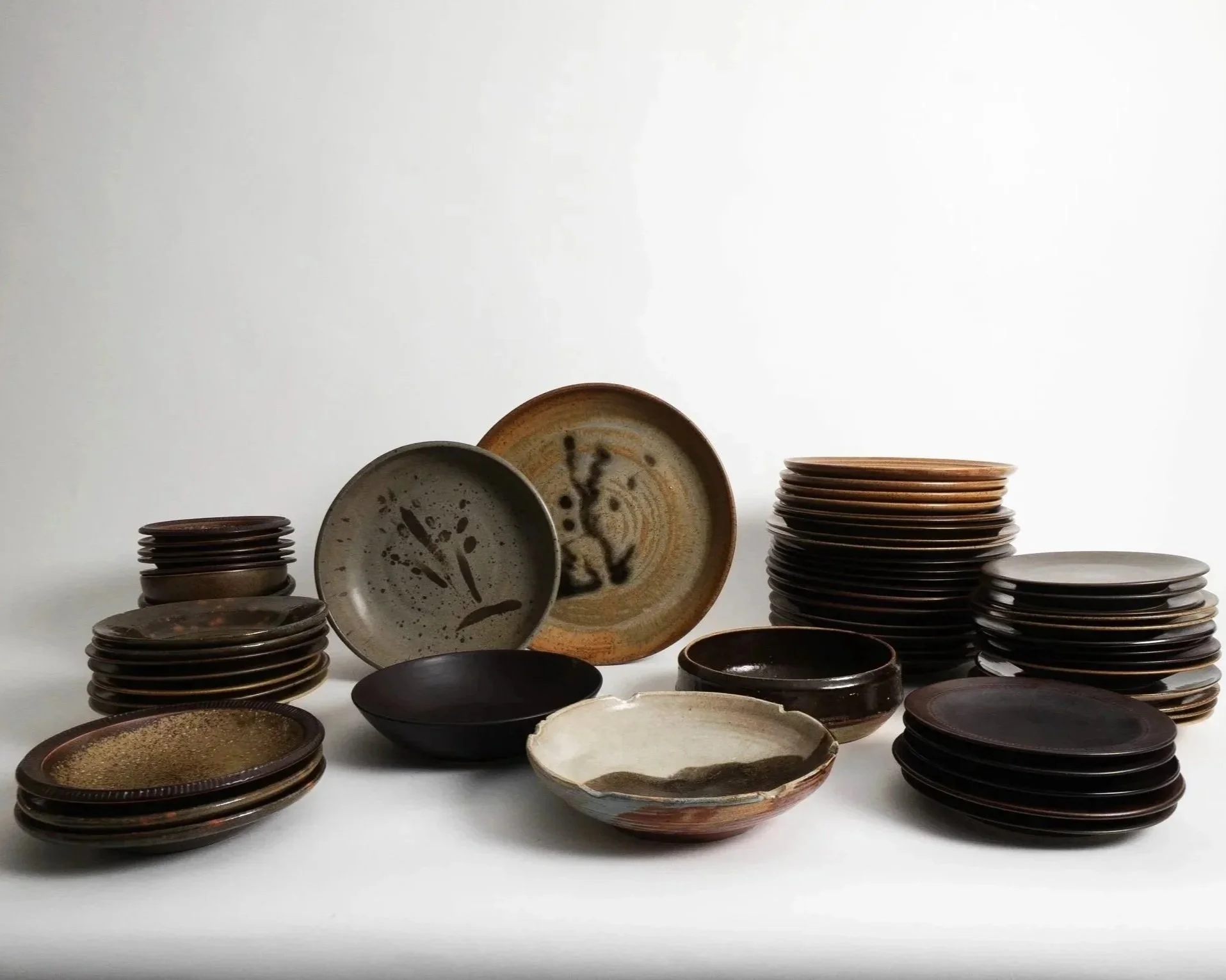 Organic Modern Dish Set, Service for 18, $450