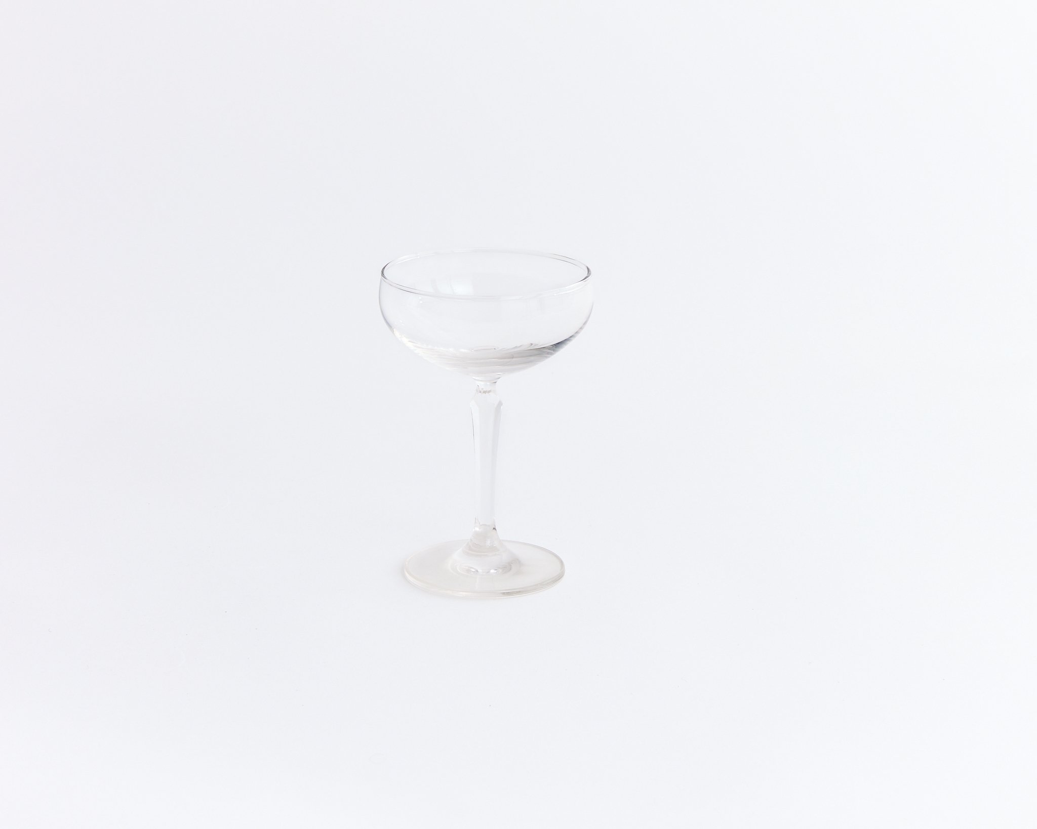 COUPE GLASS, W3.75" x H6", 8.5 oz, $4 each, 69 TOTAL