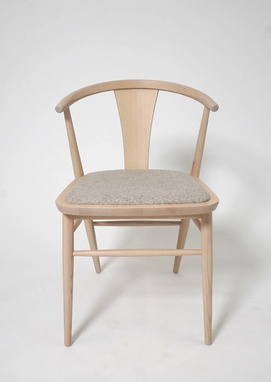 Blonde Wishbone Chair, $75, H31" x W19" x D21", 4 Total
