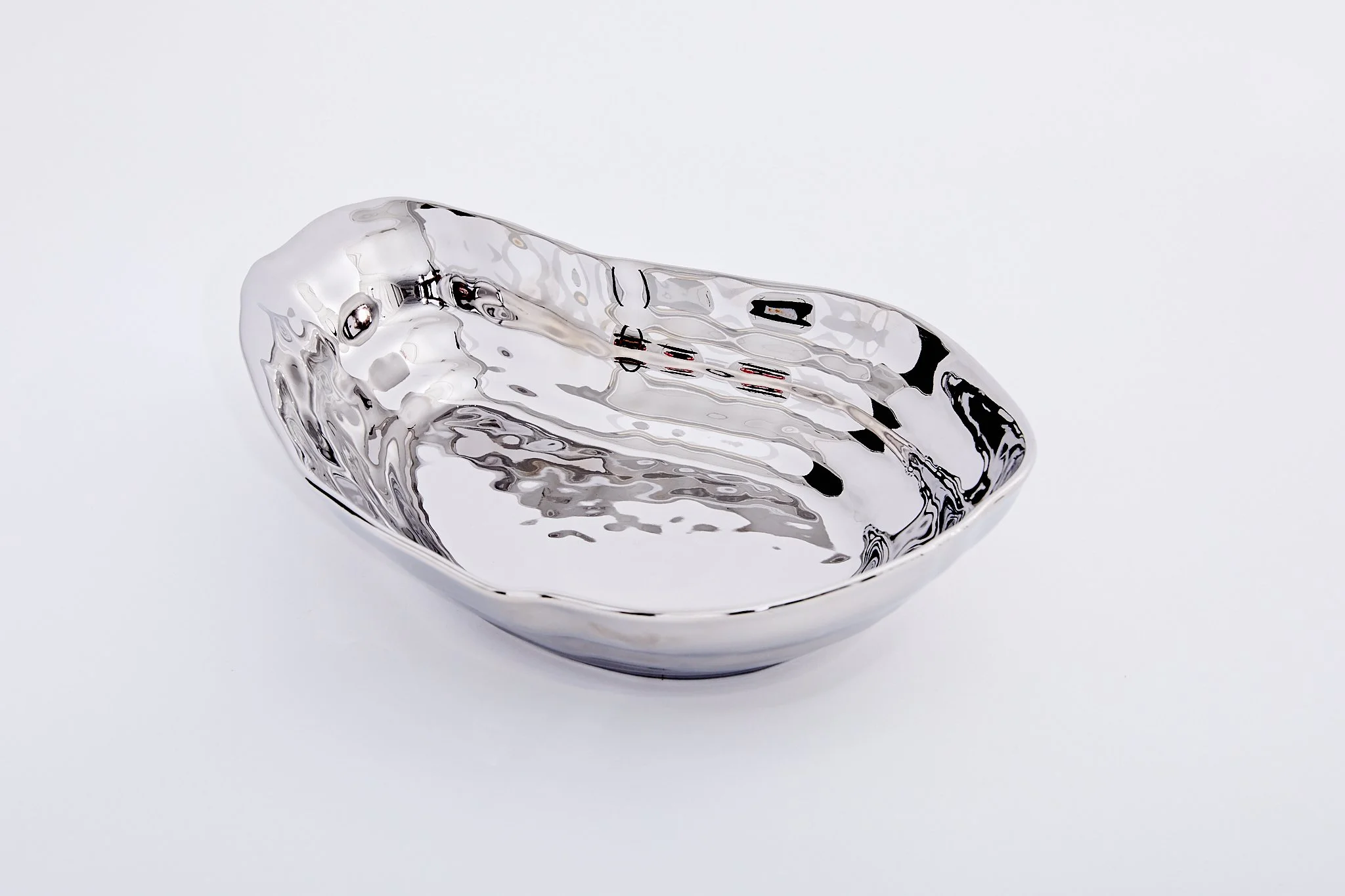 LARGE PORCELAIN OYSTER DISH, 15.5" X 10" X 2.5", $15 each, 7 total
