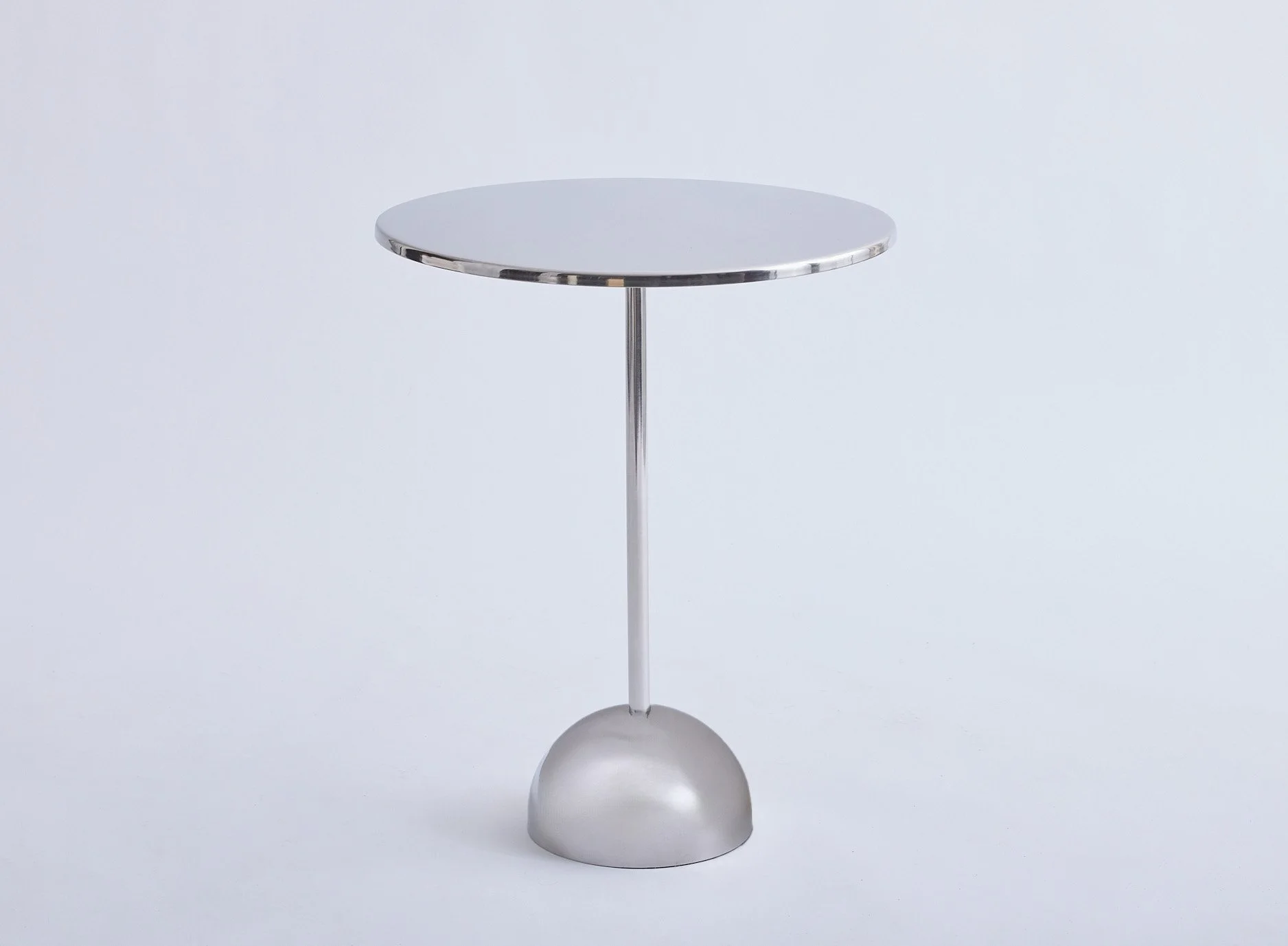 Chrome Pedestal Table, $25, H22" x W18" x D18", 3 Total
