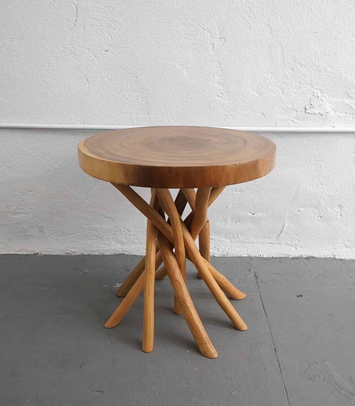 Organic Wood Stump Table, $75, H22" x W22" x D22", 2 Total