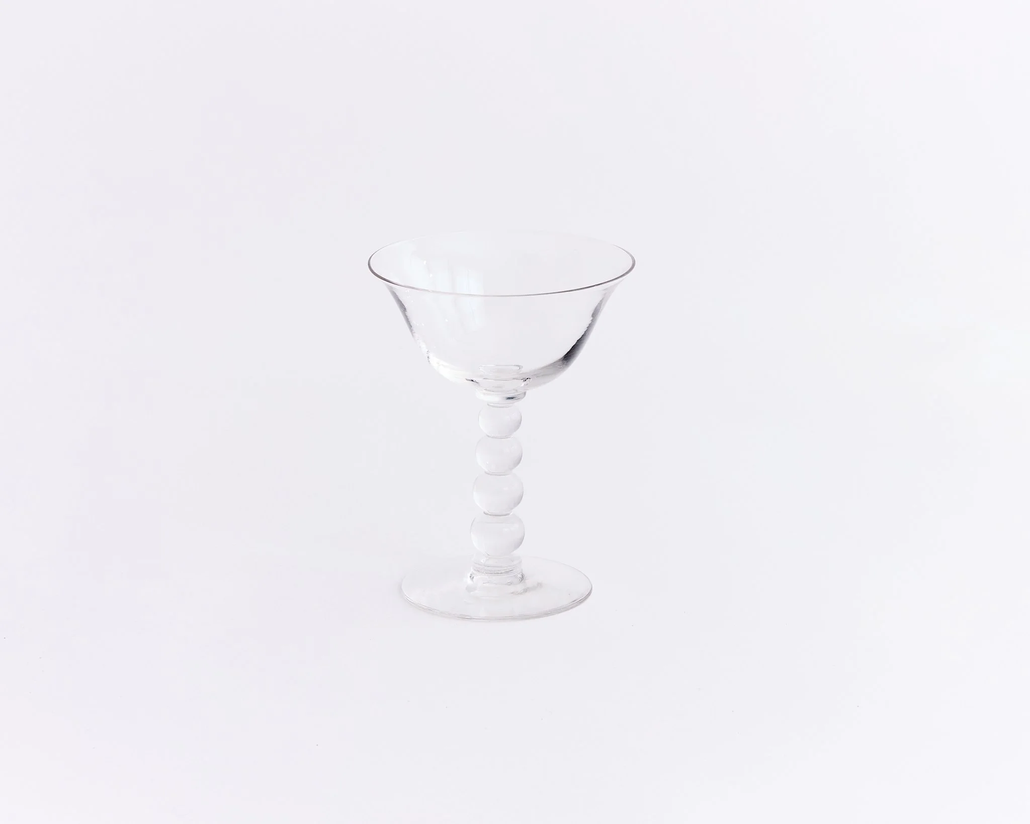 BUBBLE COUPE GLASS, W4" x H6.25", $6 each, 48 TOTAL