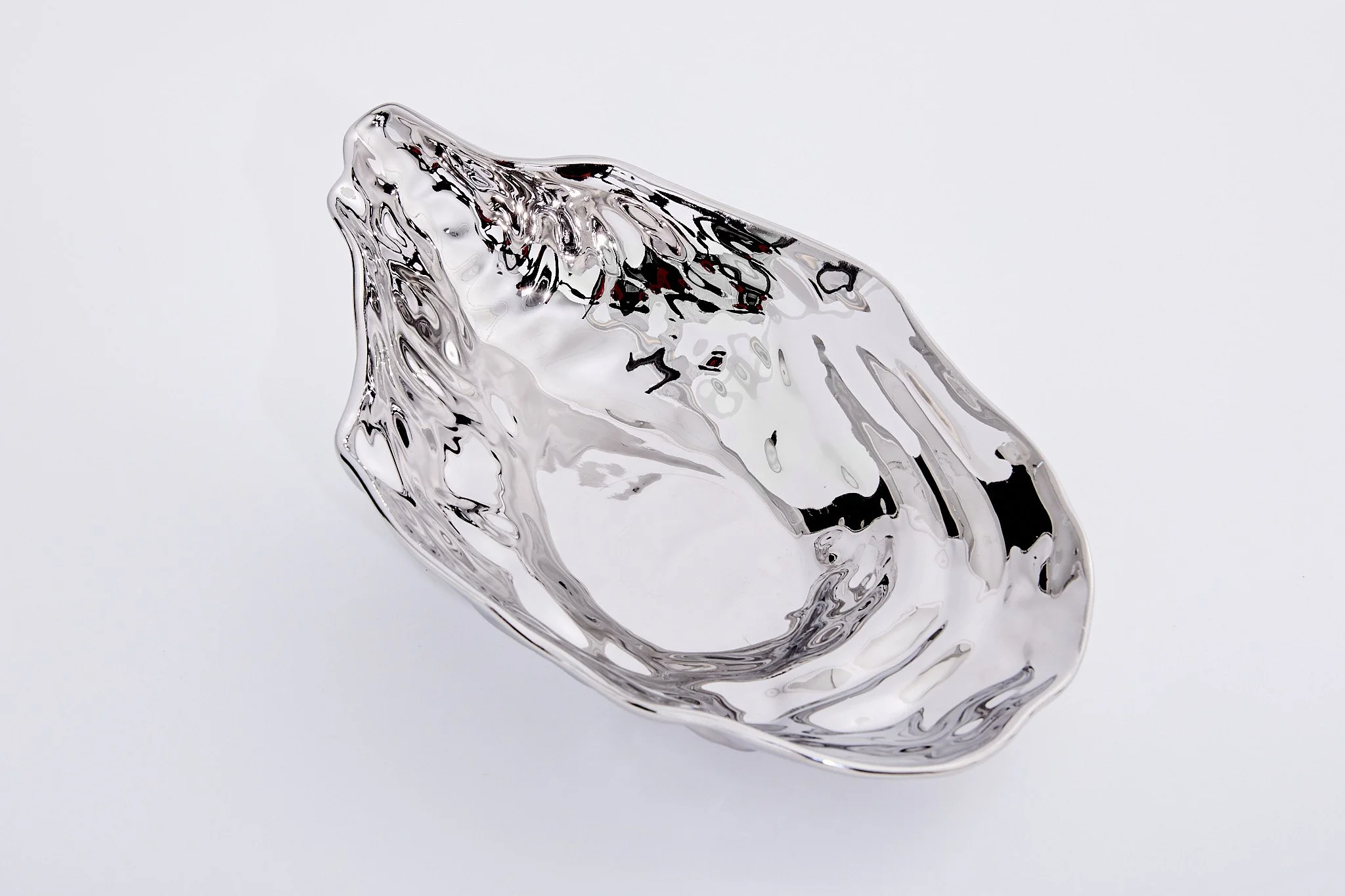 MEDIUM PORCELAIN OYSTER DISH, 13" X 8" X 2.5", $13 each, 9 total