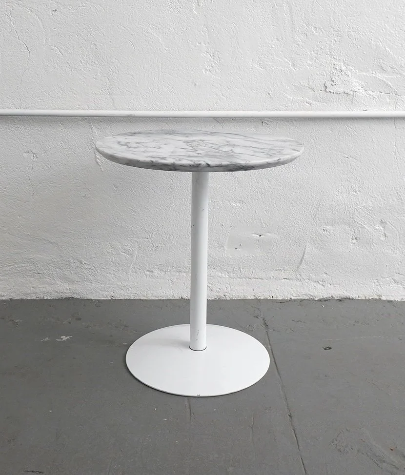 Marble Tulip Side Table, $35, H20" x W18" x D18", Single