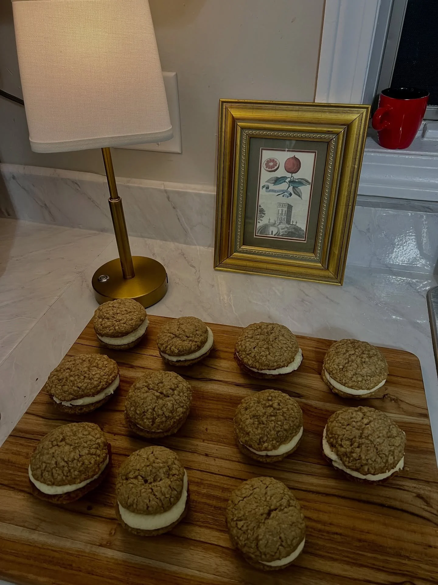 rainy fall days call for oatmeal cream pies 🤎