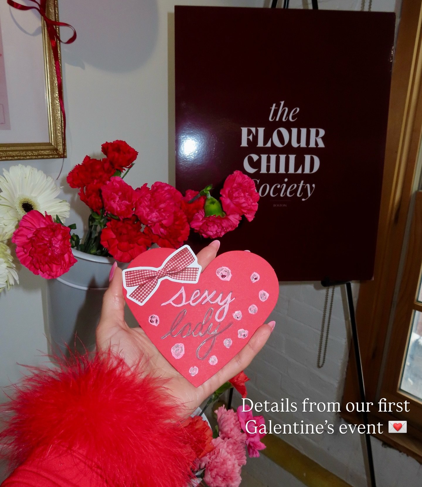 So much love and thought went into planning Cupid&rsquo;s Pajama Party ❤️ Building bouquets and placing them into the vases we painted were meant to feel like small acts of love and joy for ourselves, and something beautiful to bring home. The food a