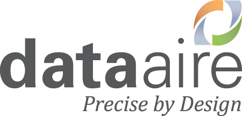 Logo of Data Aire with the tagline "Precise by Design".