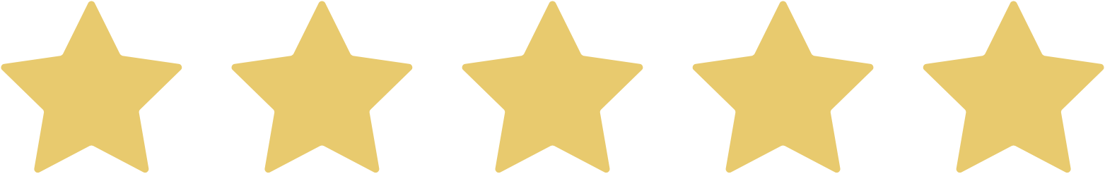 Five gold stars in a horizontal row.