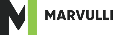 Logo with a stylized letter 'M' and the text 'MARVULLI'