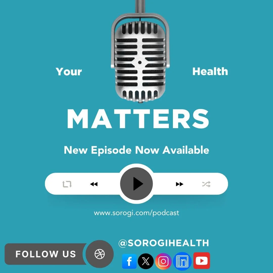In case you missed it, the Your Health Matters Podcast is back with brand new episodes.

The first one features our CEO/Founder, Dr. Viv, sharing all of the awesome stuff that Sorogi has been up to the past few months.

From a new portal to immersive