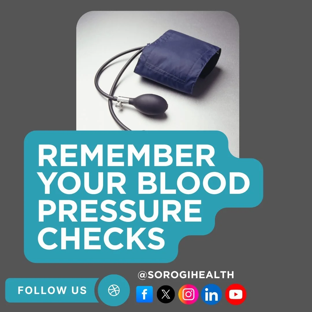 Consider this a sign.

If you are living with hypertension (or just want to keep healthy blood sugar levels), you need to get routine blood pressure checks.

Those small steps lead to long-term management and prevention.

Schedule that appointment ri