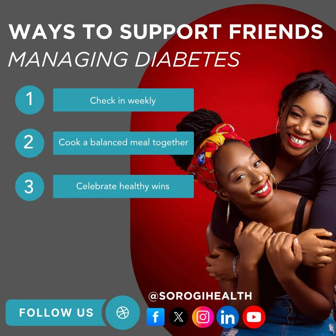 Supporting a friend with diabetes is more than offering advice: it's about showing up, being patient, and reminding them they don&rsquo;t have to go through it alone.

You don&rsquo;t need to be an expert to make a difference. 

Simple gestures, like