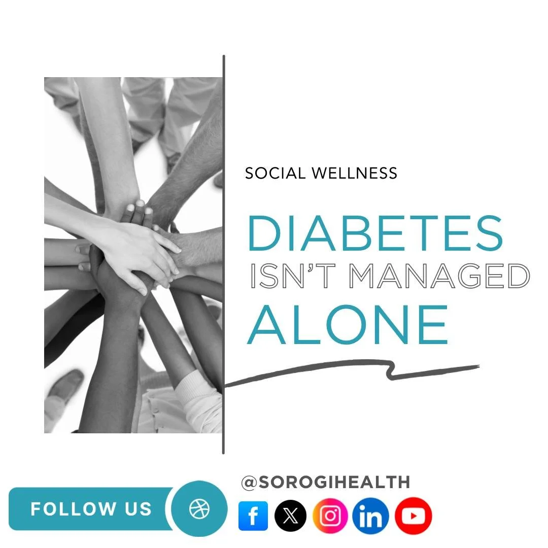 Diabetes is not a solo journey. 

Community support helps reduce burnout and makes daily diabetes care feel more manageable and less overwhelming.

Cooking together creates opportunities to build balanced plates, practice portion awareness, and learn