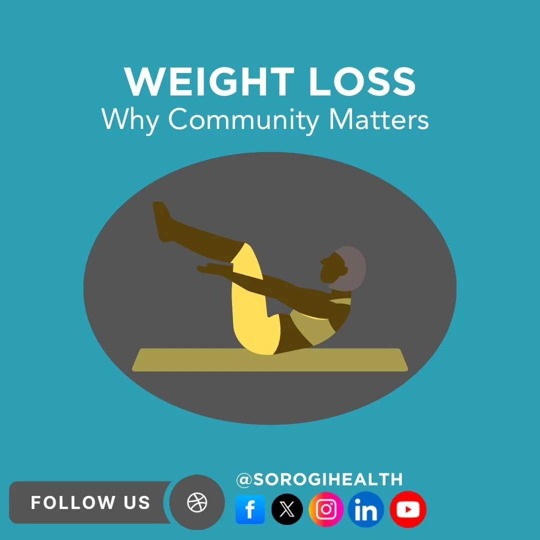 Just like with anything, having support from your community can significantly impact your morale when working to lose weight. 

For instance, social support reduces stress while maintaining healthy routines and making weight loss more sustainable and
