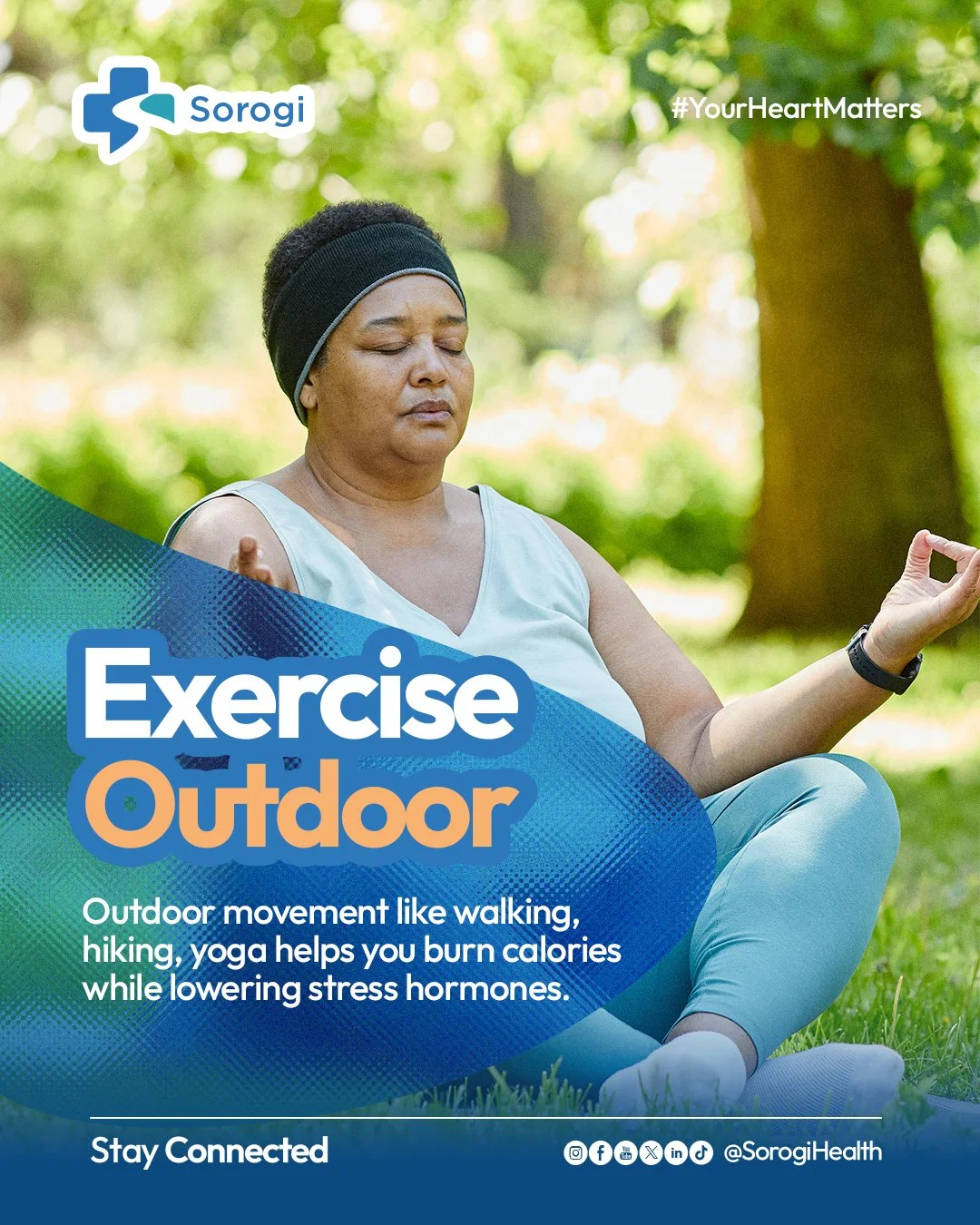 When you move in nature, cortisol drops by 15-20% compared to indoor exercise even at a moderate pace.

At our age, we're not just working out, we're working with our bodies. That morning walk through the park burns 150-200 calories while naturally l
