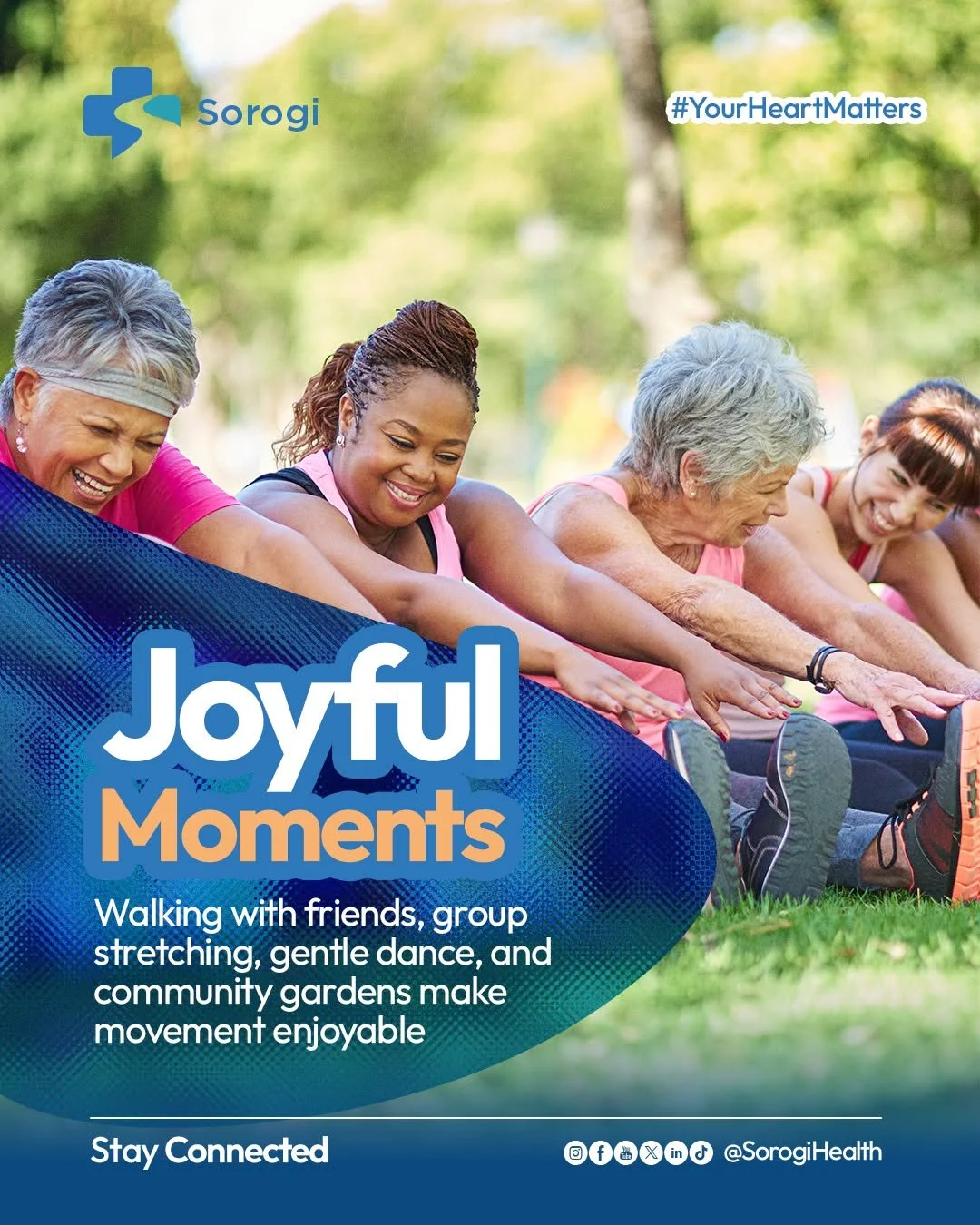 Joyful movement is a simple, sustainable way to keep your energy up and your blood sugar steady. 

So what does joyful movement look like? Here's how easy it can be:
&bull; Walking With Friends:  A relaxed walk with people you enjoy keeps your blood 