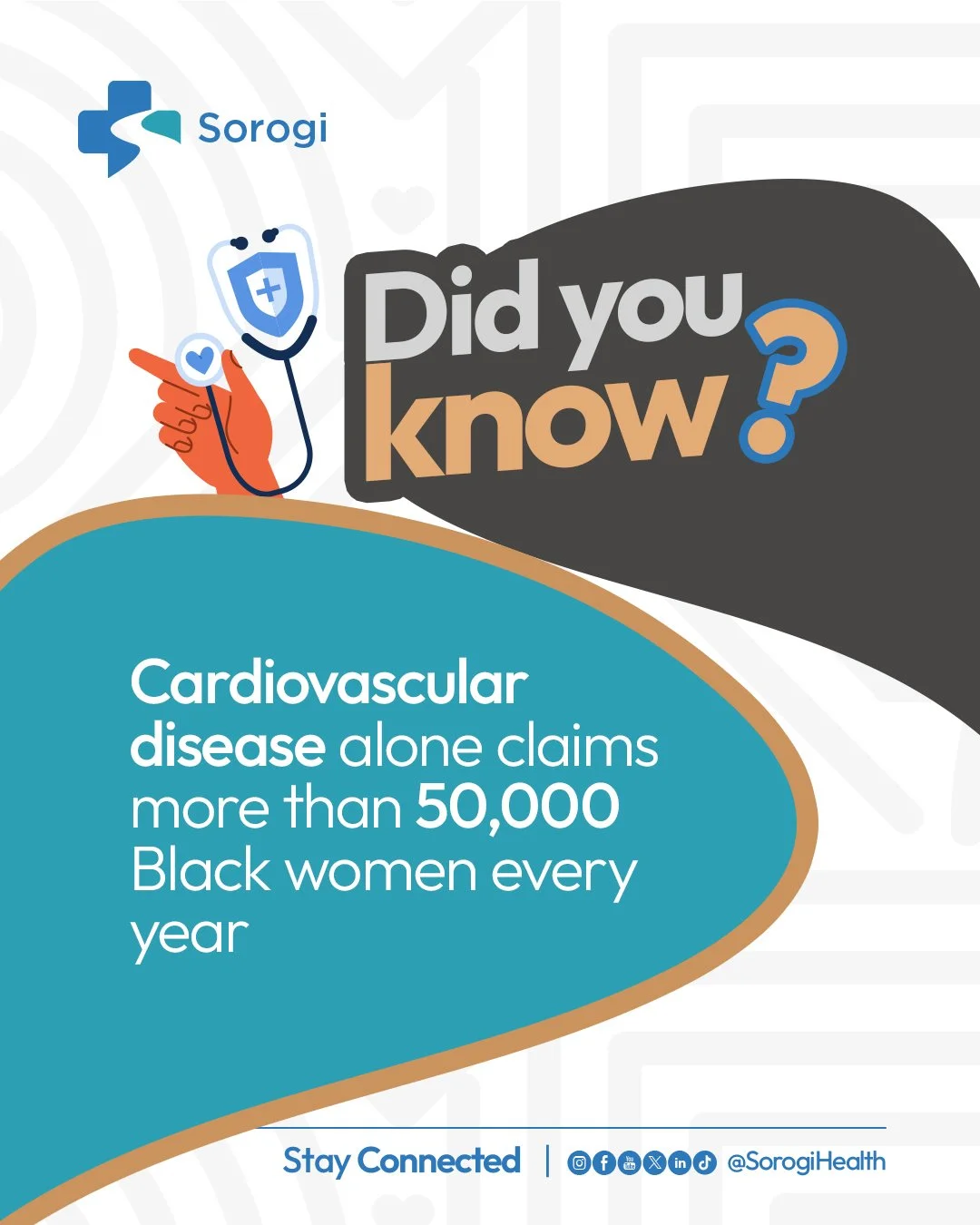 The #1 Killer of Black Women Isn't Being Talked About Enough

Cardiovascular disease takes more than 50,000 Black women every single year.

The CDC reports Black women are nearly 60% more likely to have high blood pressure and only 1 in 4 has it unde