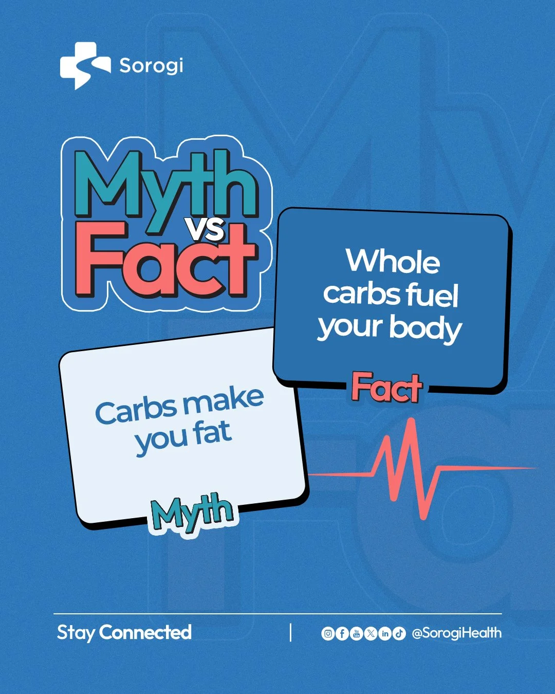 That 'carbs are bad' rule? It's time to unlearn it. 

MYTH: Carbs make you fat.
FACT: Whole carbs fuel your body beautifully.

Oats. Sweet potatoes. Brown rice. Lentils. These are not your enemies, they are your body's steady, reliable source of ener