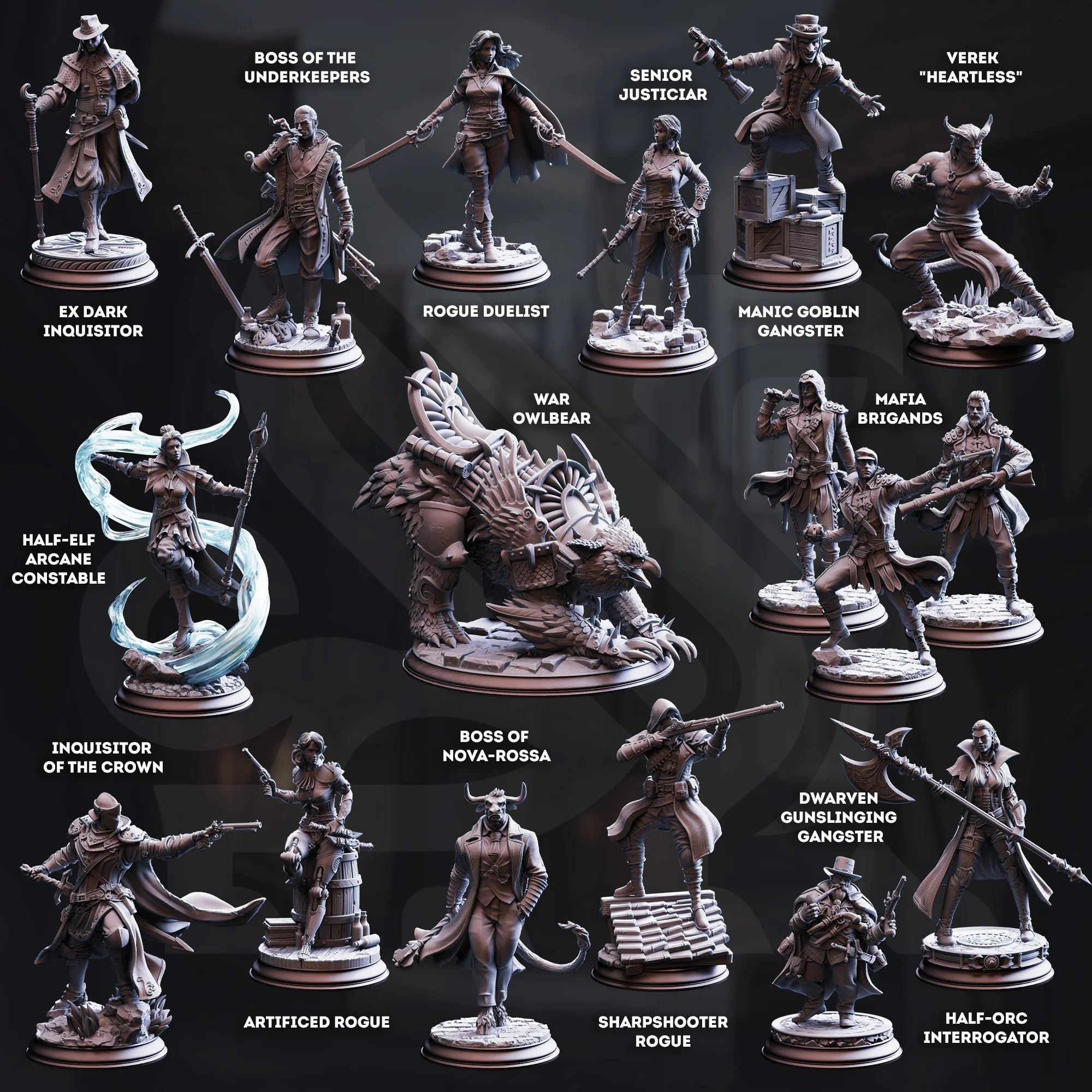 DM Stash Law and Disorder Campaign Miniatures | DND