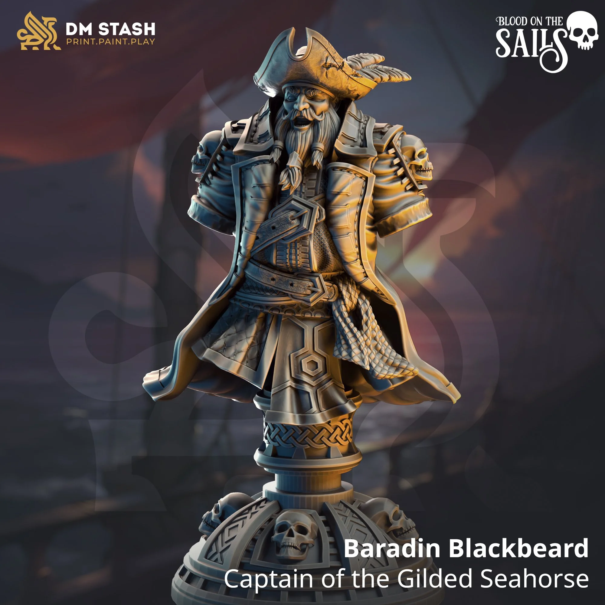 Baradin Blackbeard - Captain of the Gilded Seahorse (Bust).jpg