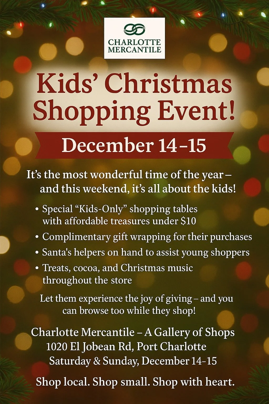 Kid's Shopping Event