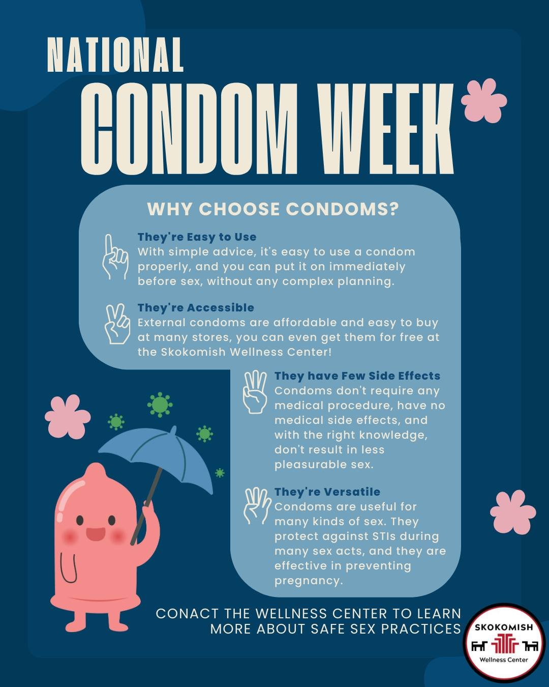 🫂🤍❤ It&rsquo;s National Condom Week ❤🤍🫂
Condoms are a simple, effective way to protect yourself and your partner. They&rsquo;re easy to use, affordable, and have little to no side effects. Plus, they help prevent STIs and unplanned pregnancies ma