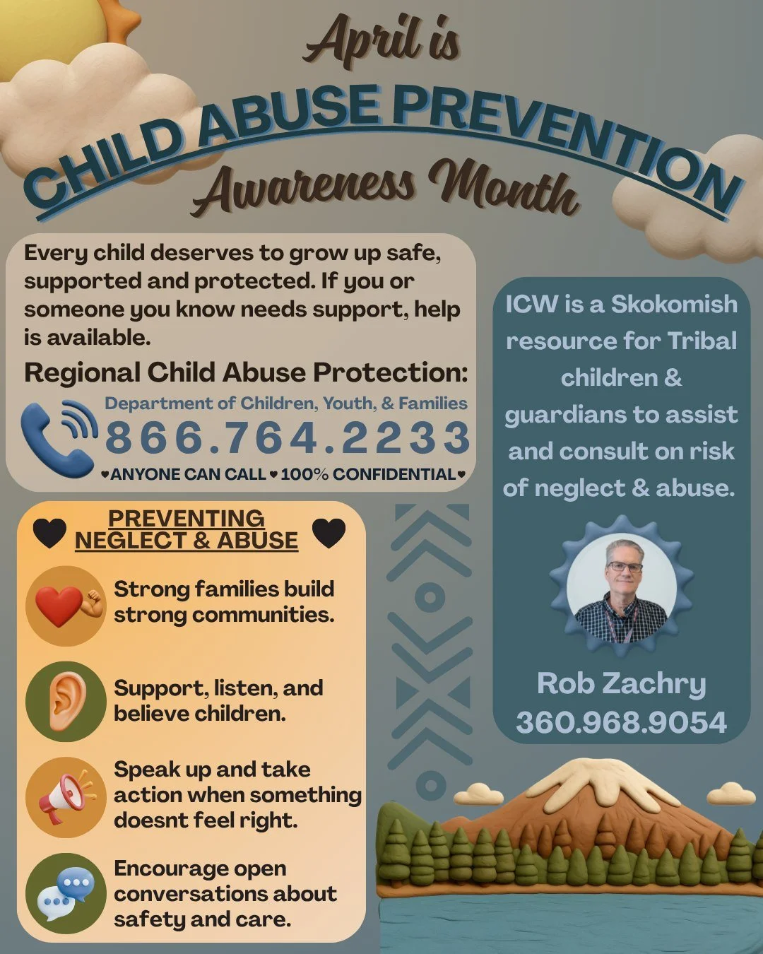 🚼👪💙 April is Child Abuse Prevention Awareness Month 💙👪🚼
Every child deserves to grow up safe, supported, and surrounded by love. This month, we come together to raise awareness, strengthen families, and protect the well-being of our children, b