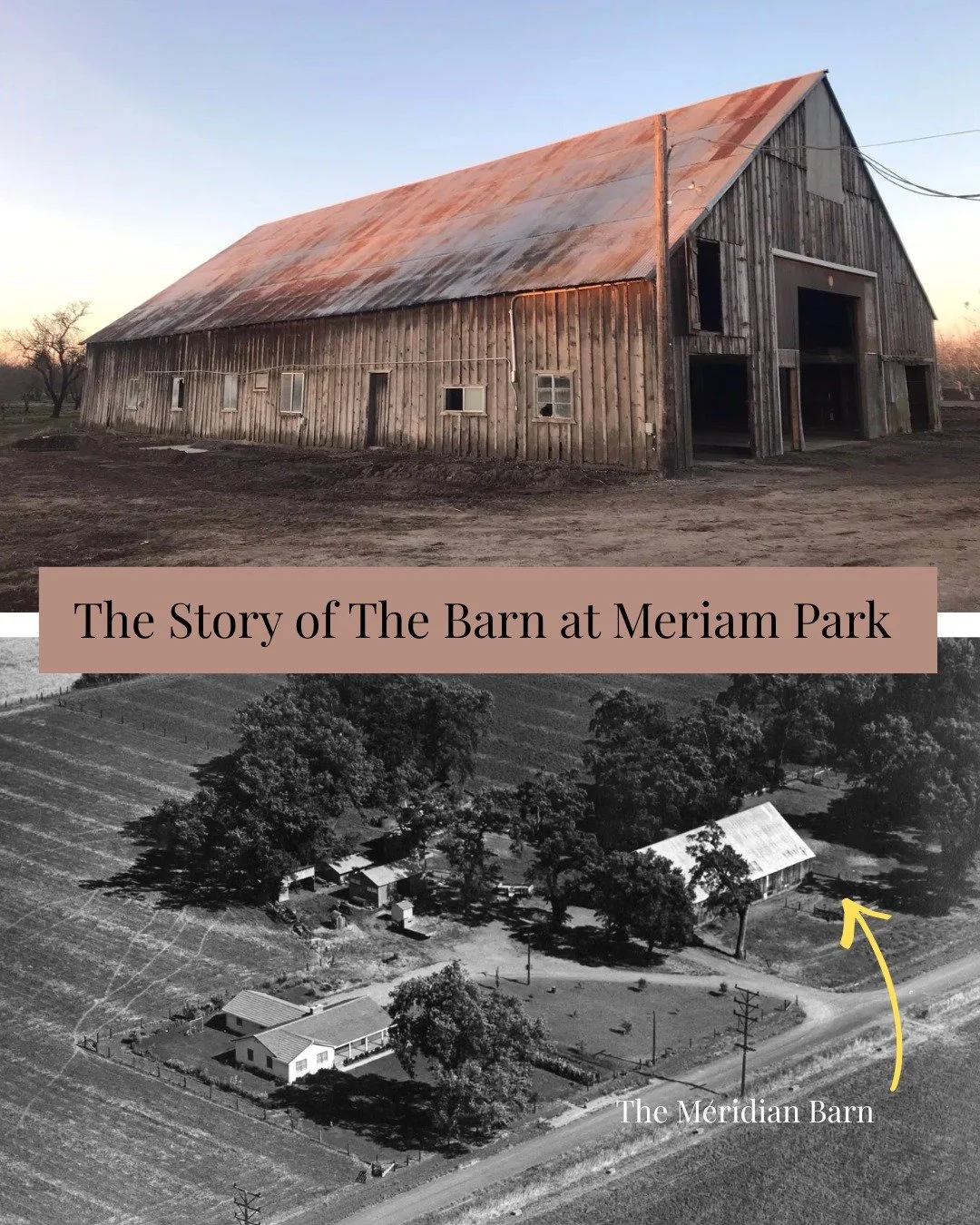 Curious about The Barn or how it came to be in the heart of Meriam Park? We&rsquo;ve got the story... Come take a peek ➡️

#thebarnmeriampark #chicohistory #meriampark #chicoca #storytelling