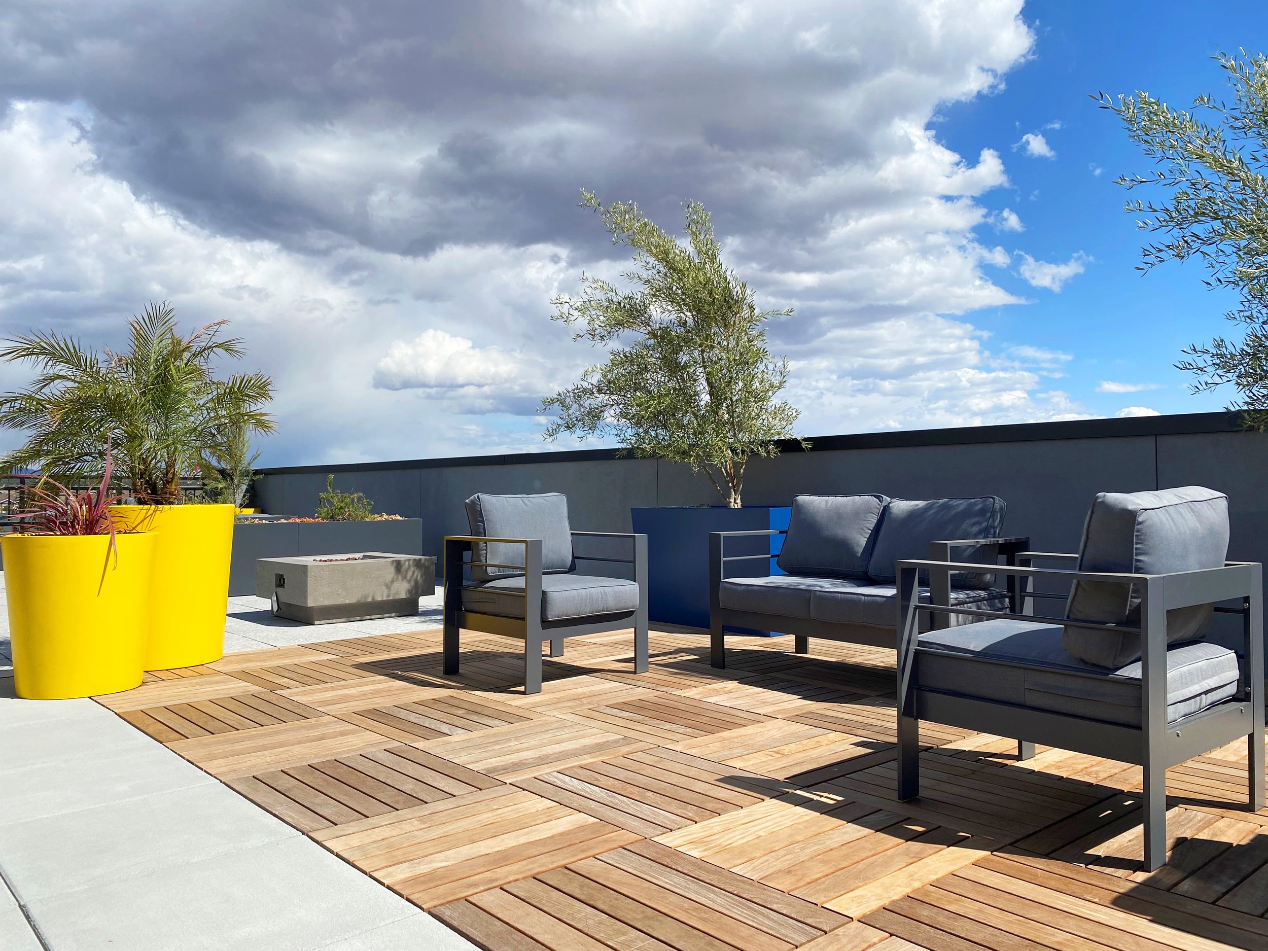 Seating at Rooftop Terrace